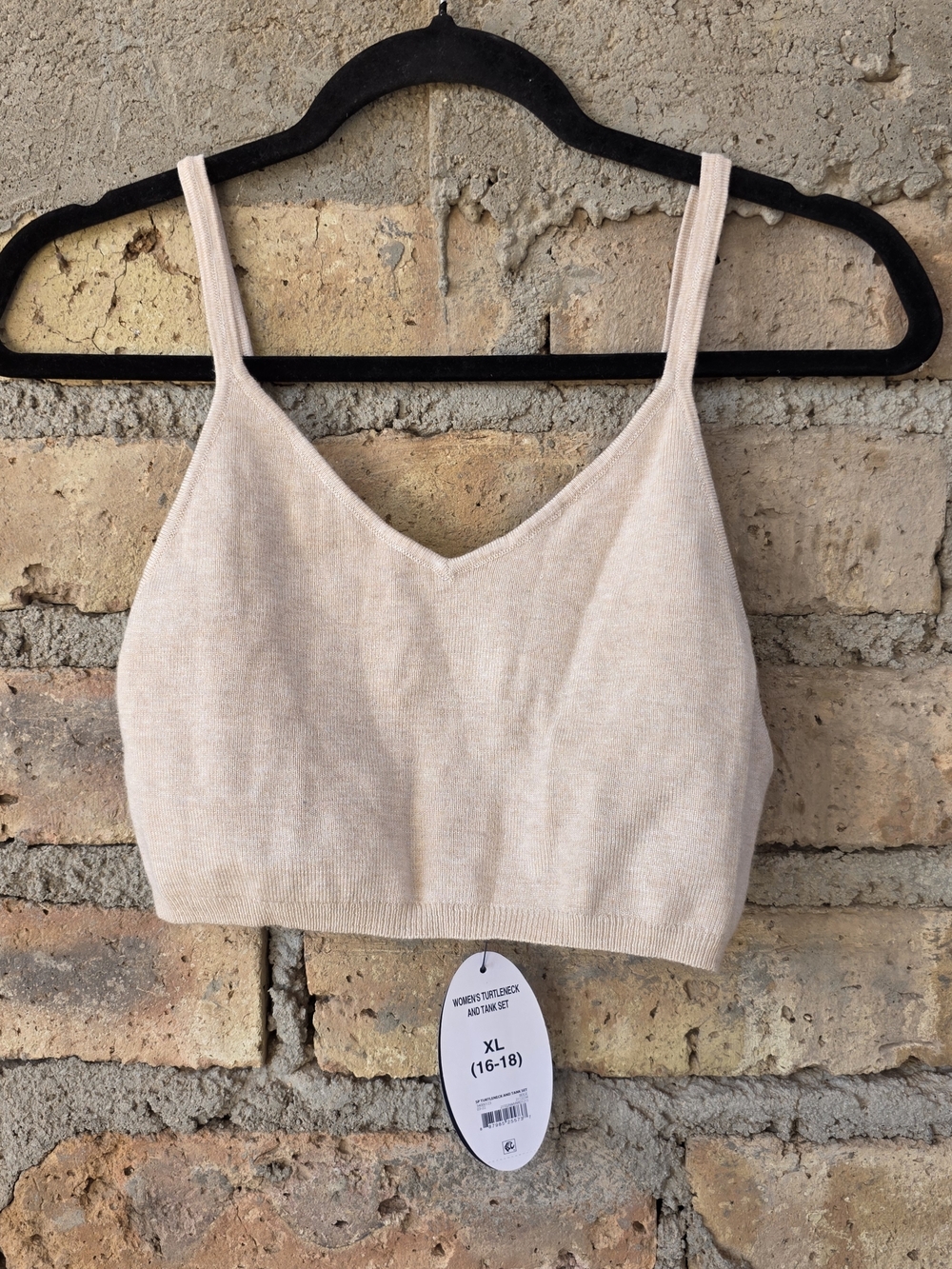 NWT Scoop Women’s Knit Tank Top Beige XL (16-18)